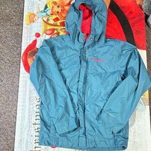 Columbia Teal and Red Jacket